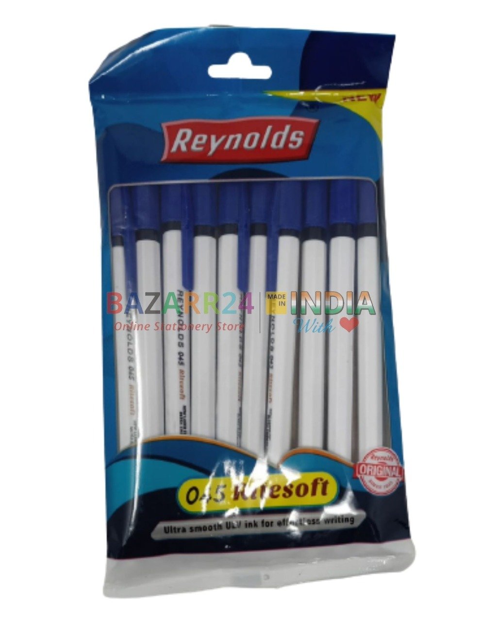 Reynolds 045 Ritesoft Blue Ball Pen