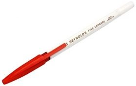 Reynolds Fine Carbure Red Ball Pen (045) - Pack of 10