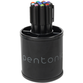 Linc Pentonic Desk Organizer and 12 Assorted Color Ball Pen