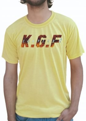 Yellow T-shirt KGF Chapter 2 Printed Half Sleeve