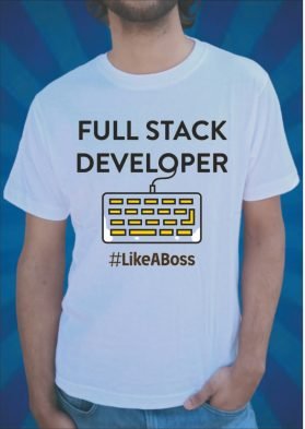 Full Stock Developer Graphic T-Shirt