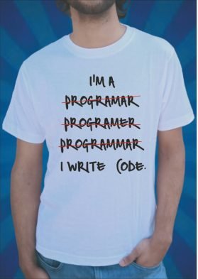 I Write Code Printed Half Sleeve T-Shirt