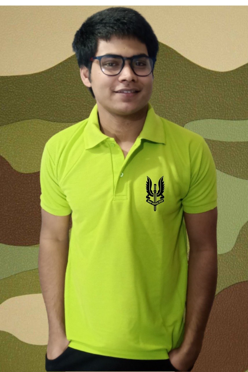 Balidaan Badge Collar T-Shirt For Men (Half Sleeve)