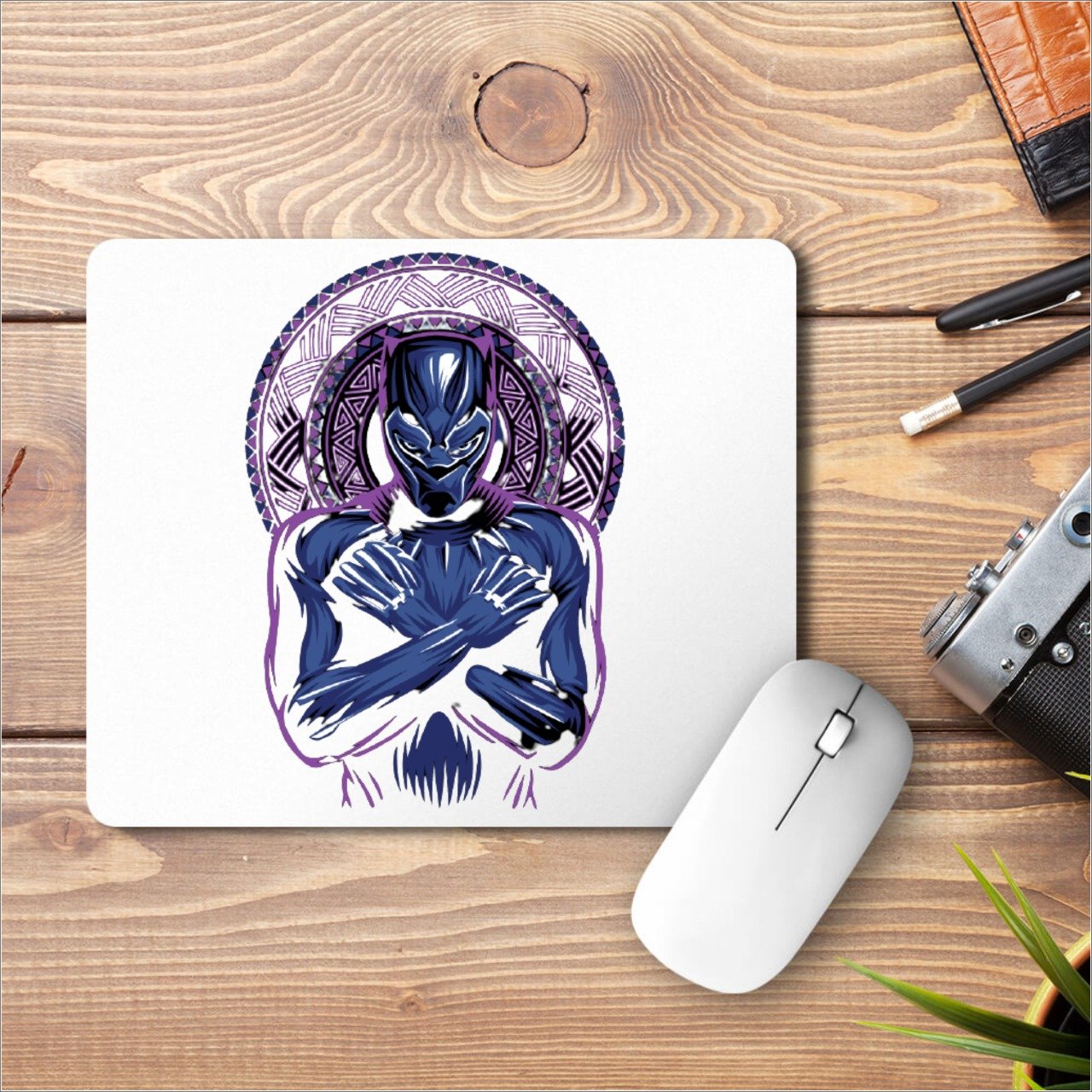 Black Panther Printed Mouse Pad