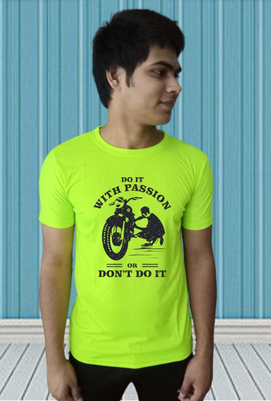 Do It With Passion Half SleeveT-Shirt neon