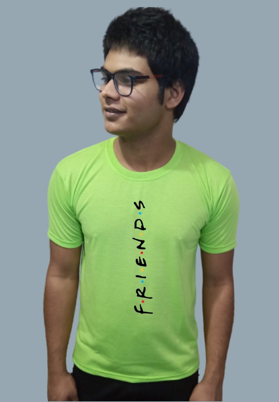 F R I E N D S Printed Half Sleeve T-Shirt For Men