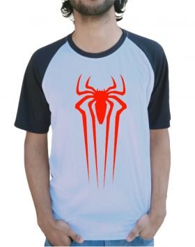 Red Spider Half Sleeve T-Shirt Black & White