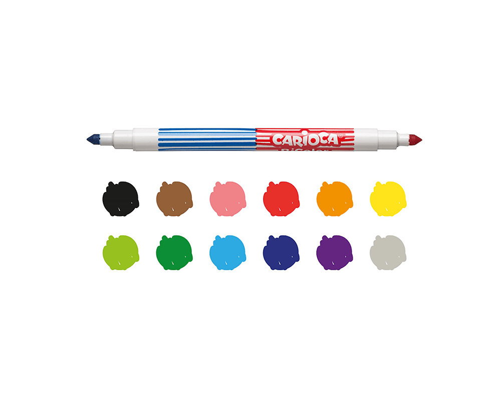 Bi-Color Conical Dual Felt Tip Color 6