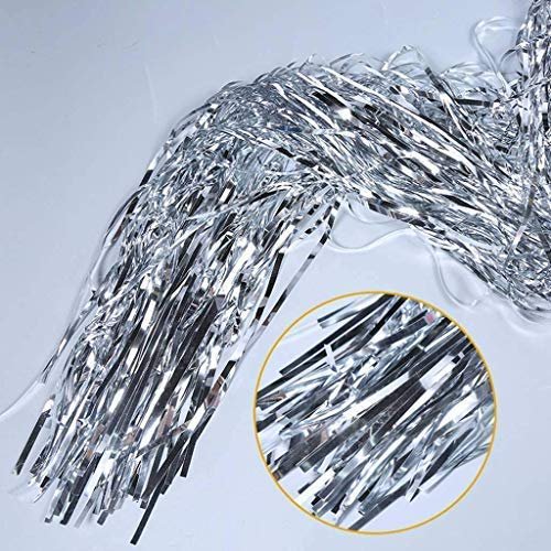 Foil Curtain for Birthday Decoration (2 Gold and 2 Silver) - Set of 4