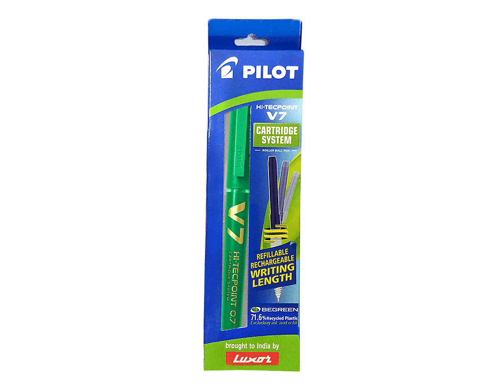 Pilot V-7 Cartridge Pen -Green
