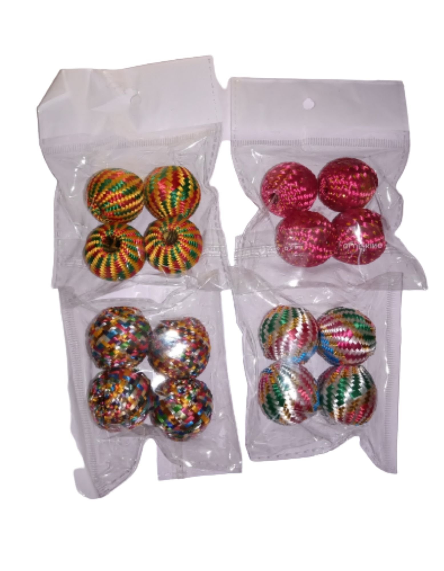 Decoration Thread Ball Multi Color Pack of 4