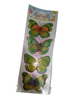Green 3D Butterfly Sticker for Wall Decoration