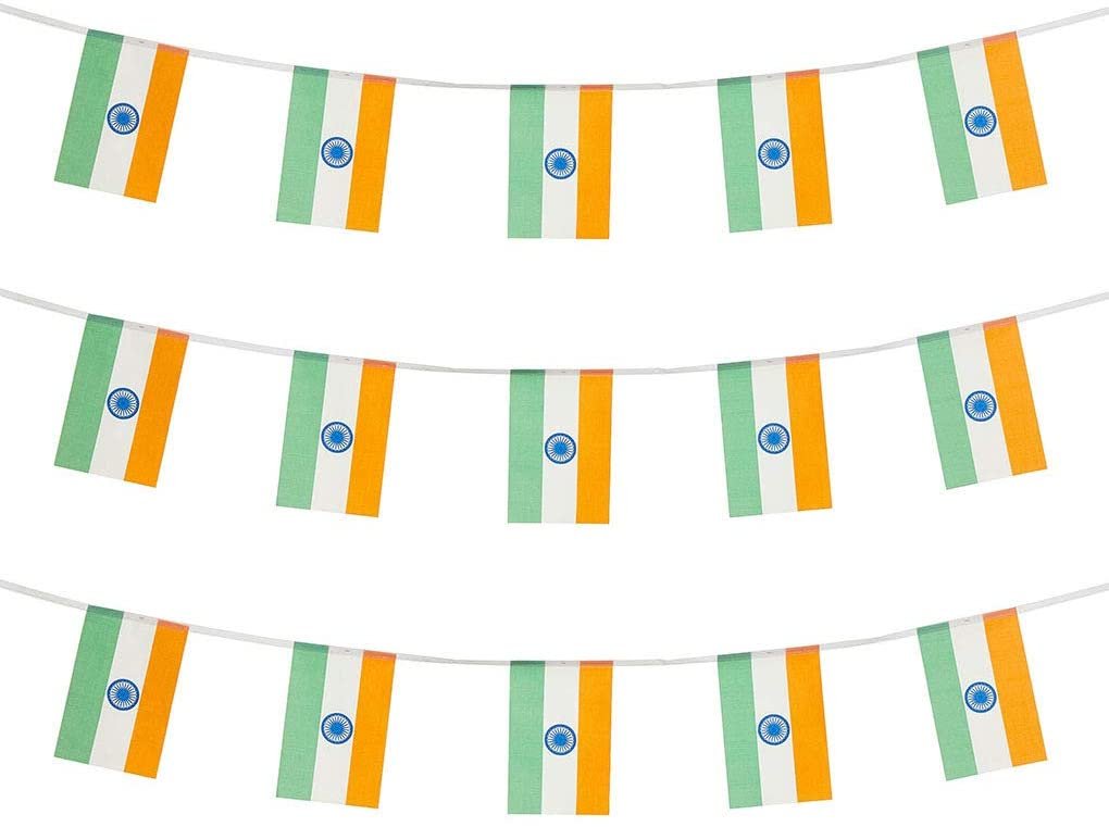 Indian Flag With String (High Quality)