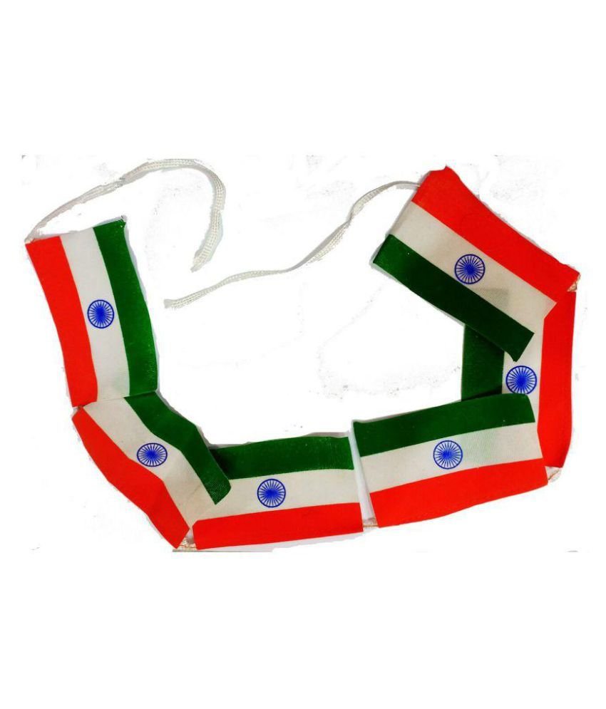 Indian Flag With String (High Quality)