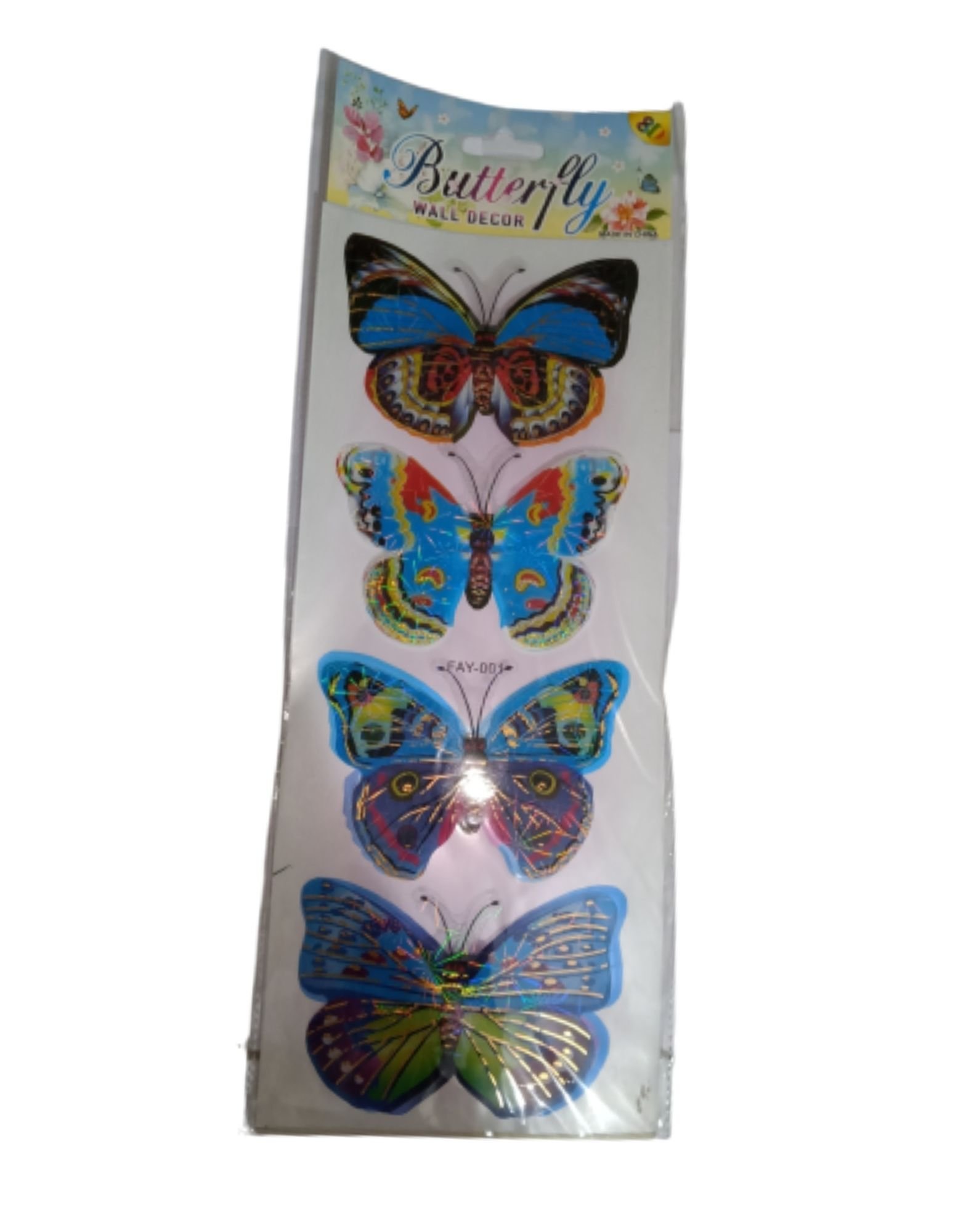 Multicolor 3D Butterfly Sticker for Decoration