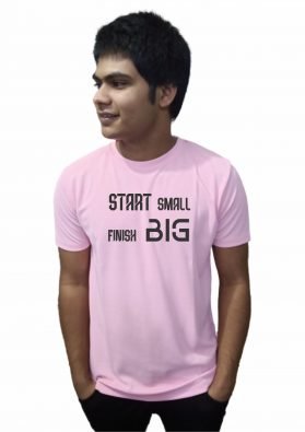 Start Small Finish Big Motivational T-Shirt