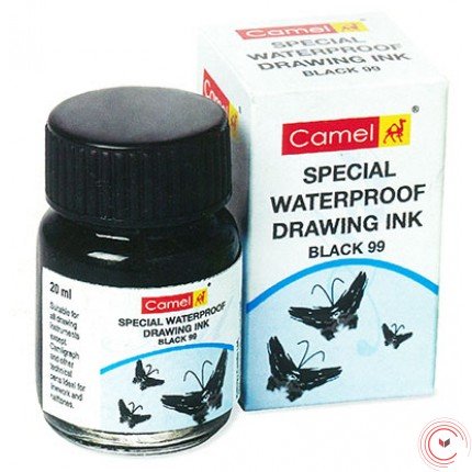 Special Waterproof Drawing Ink (Black 99, Camel)