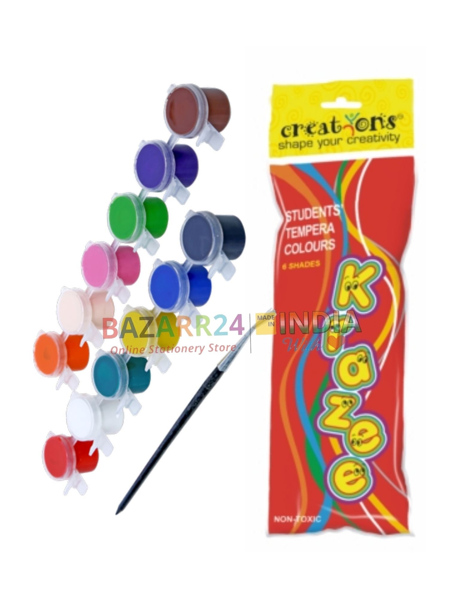Creations Krazee Tempera Colors 12 Shades