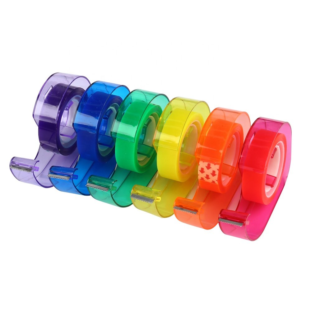 Mini Tape Dispenser Multicolor with Free Tape