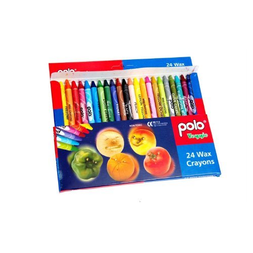 Polo Veggies 24 Wax Crayons