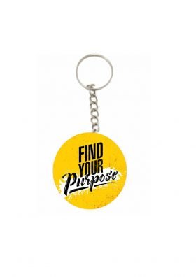 Motivational Printed Key Chain (Circular) Find Your Purpose