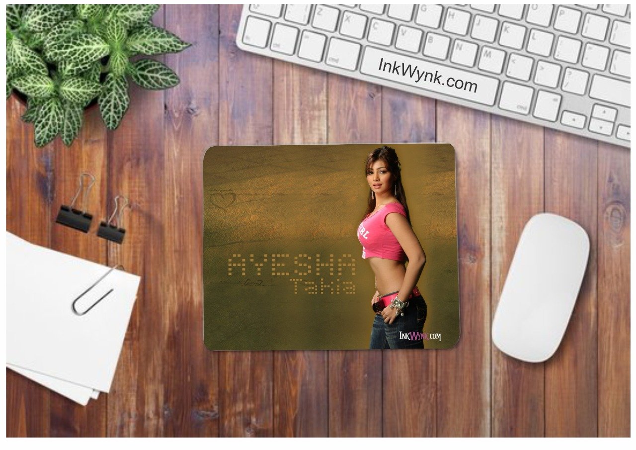 Ayesha Takia Printed Mouse pad Anti Slip Base 9x7 Inch