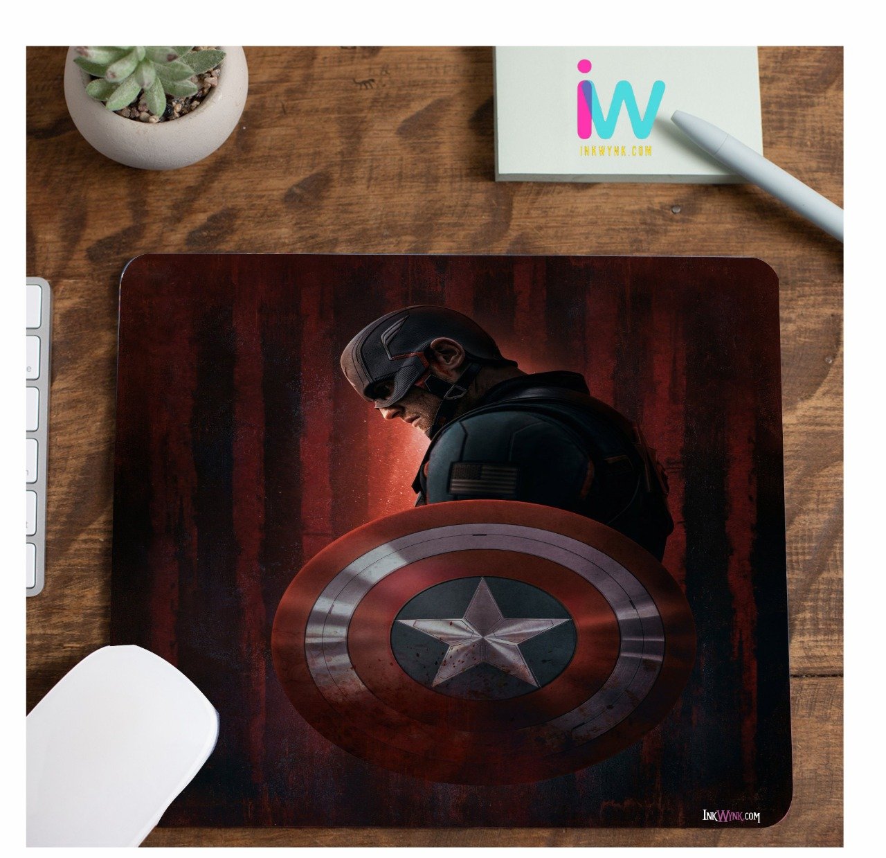 Captain America Premium Mouse Pad for Office and Home