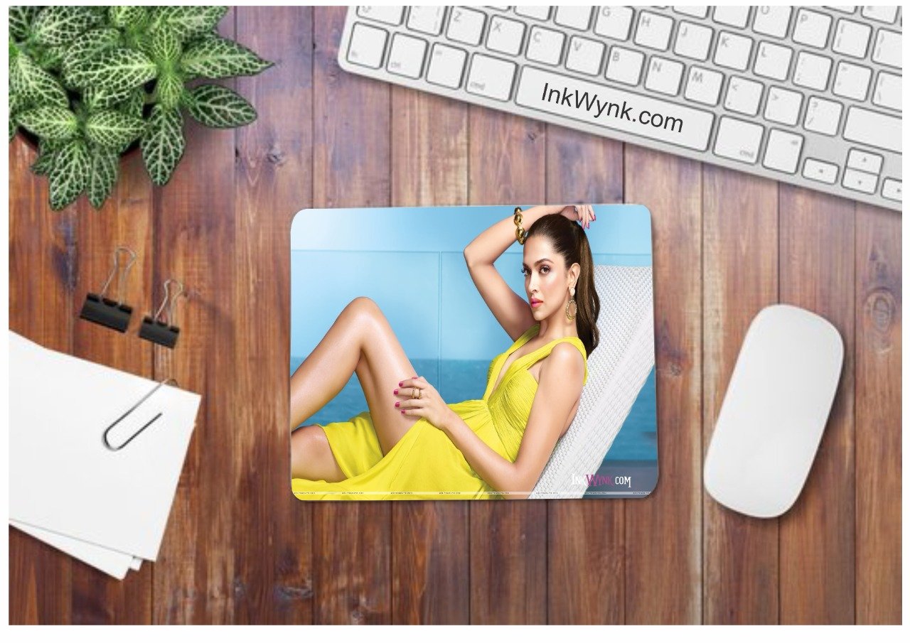 Deepika Padukone Printed Mouse pad Anti Slip Base 9x7 Inch