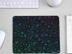 Doodle Textured Anti Skid Mouse Pad for Gamers