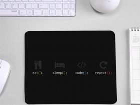 Eat Sleep Code repeat Mouse Pad
