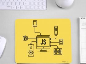 Java Script Anti-Skid Rubber Mouse Pad for Programmers