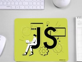 Java Script Non Slip Rubber Mouse Pad