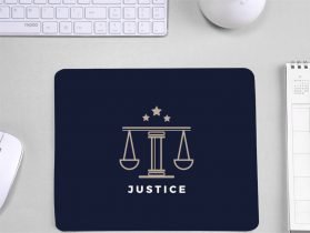 Justice Printed Mouse Pad for Advocate or Lawyers