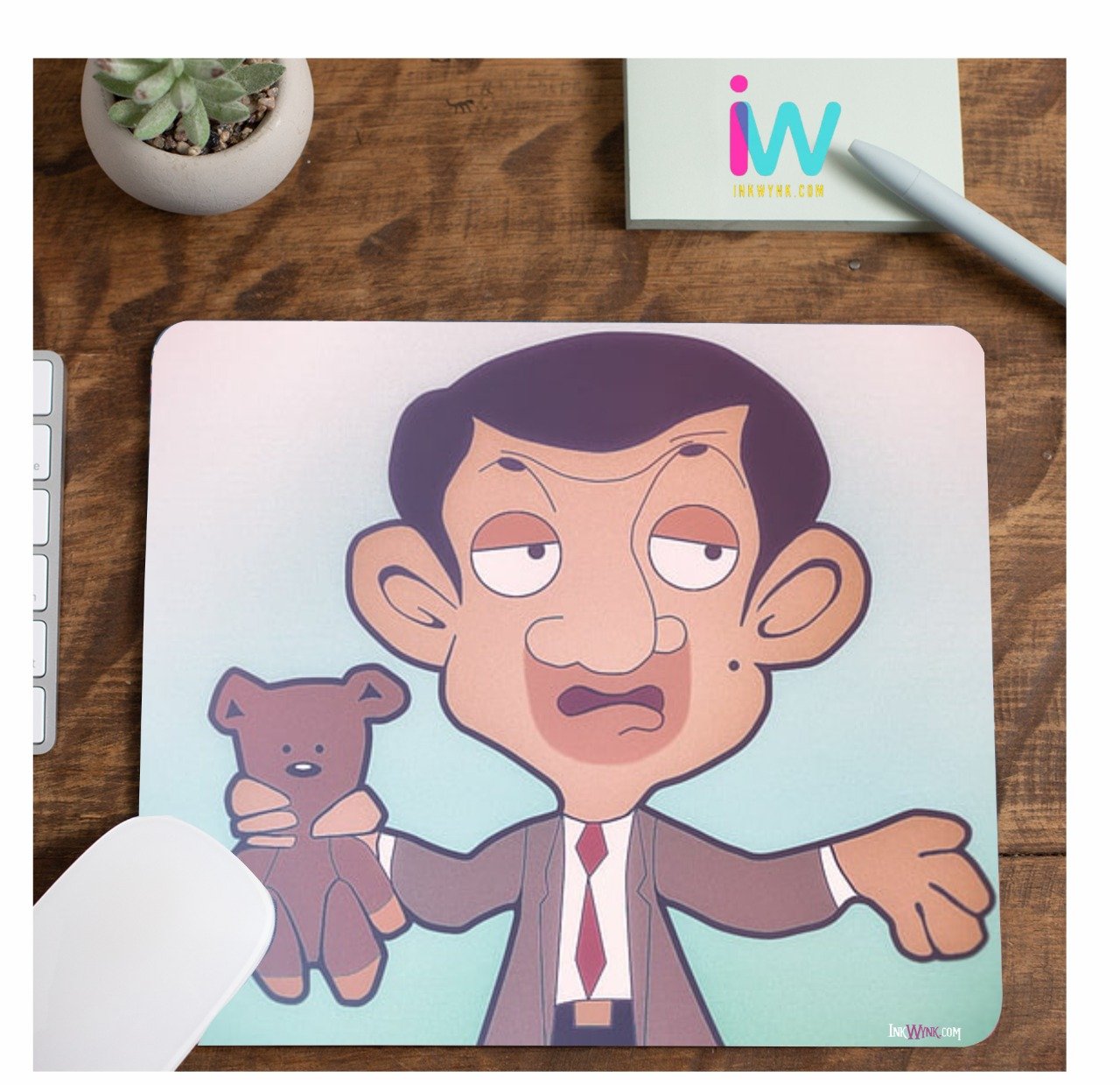 Mr Bean Cartoon Mouse Pad for 90s Generation