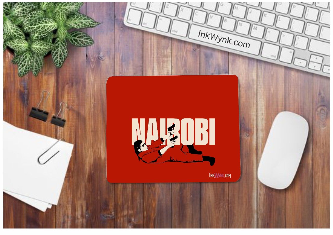 Nairobi Money Heist Red Mouse Pad