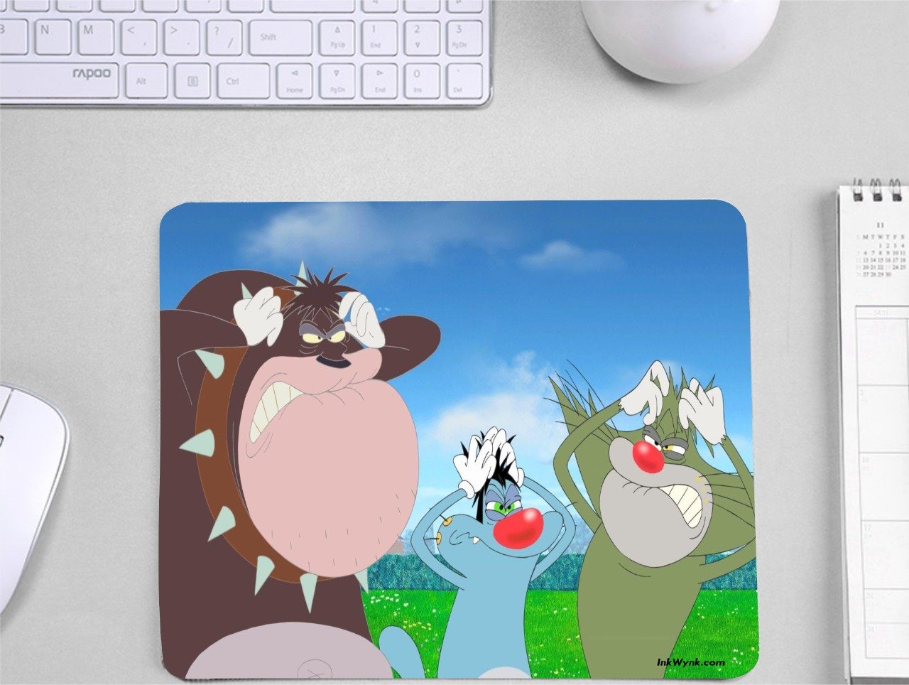Oggy and the Cockroaches Mouse Pad for 90's Generation