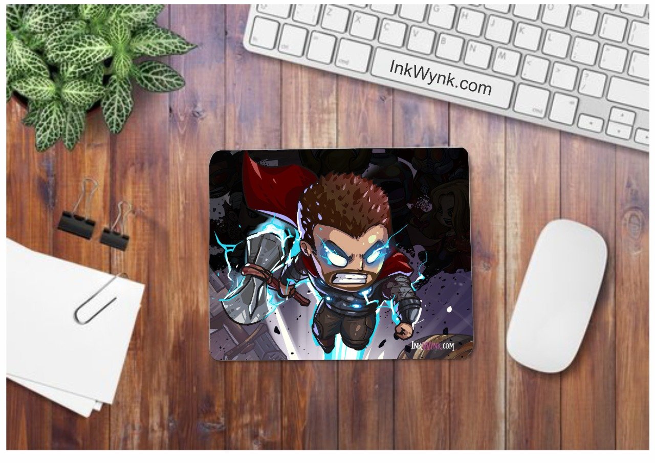 Thor Anti-Skid Premium Mouse Pad 7x9 inch 2mm and 3 mm thick for Gamers