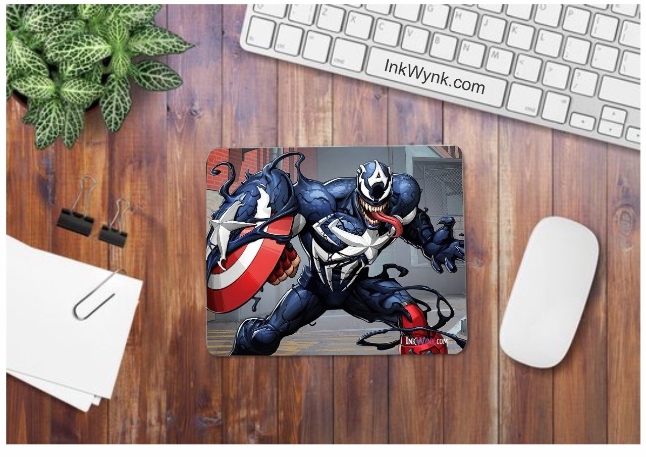 Venom Captain America Mouse Pad for Gaming