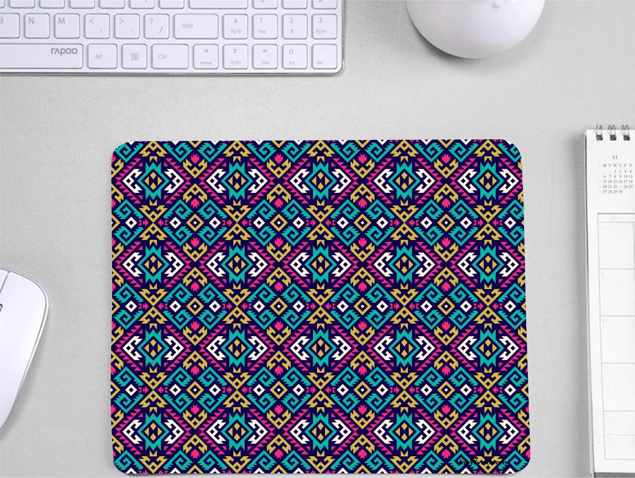 Abstract Pattern Rubber Grip Mouse Pad for office