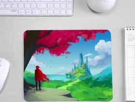 Alone Spring adventures digital art mouse pad for gamers