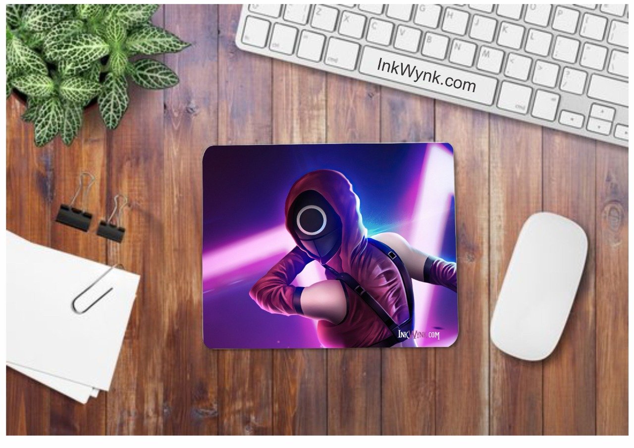 Animated Squid Game Graphic Design Mouse Pad for Gamer