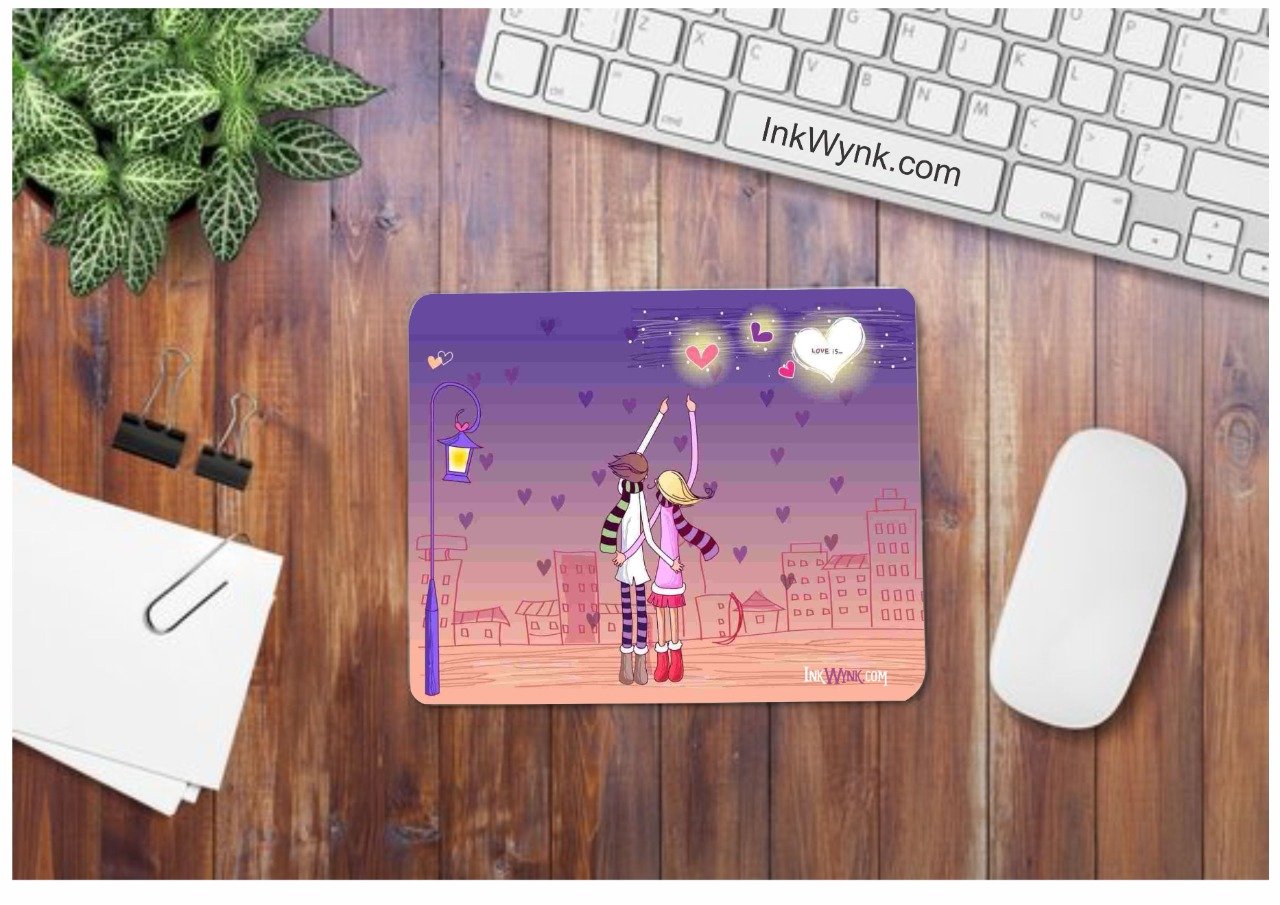 Anime Ultra Love Graphic Design Mouse Pad