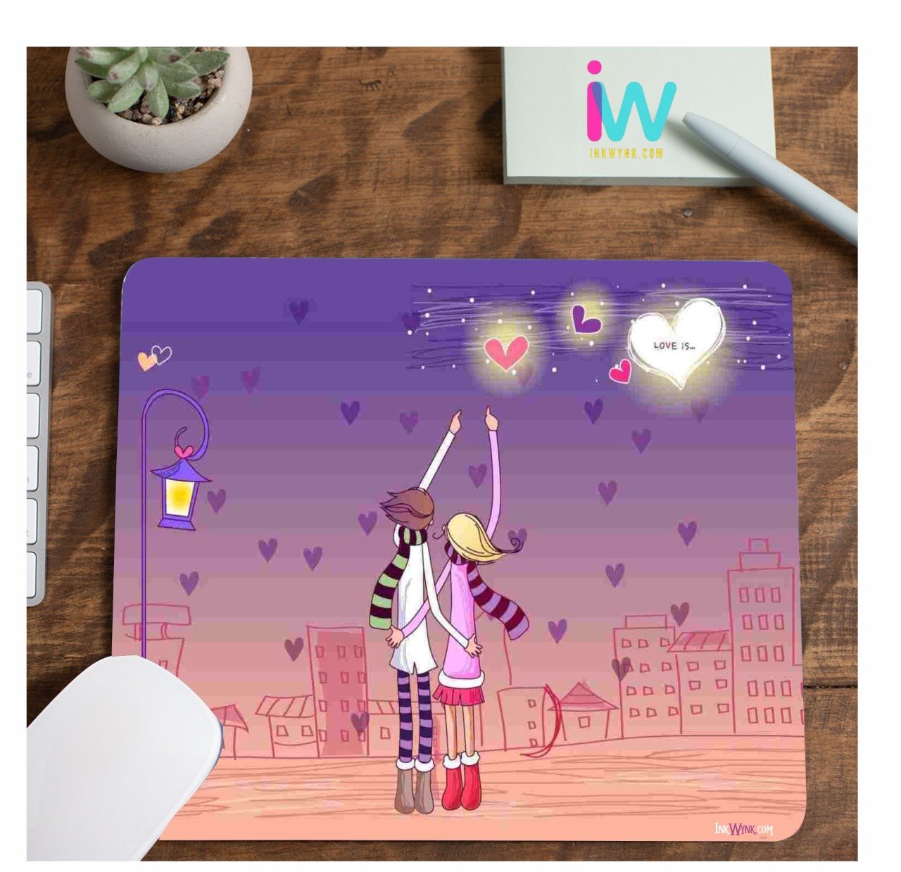 Anime Ultra Love Graphic Design Mouse Pad