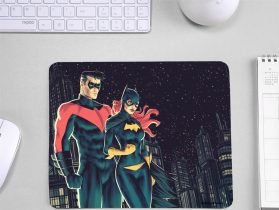 Batman and Batwoman Skid Proof Mouse Pad for Gamers