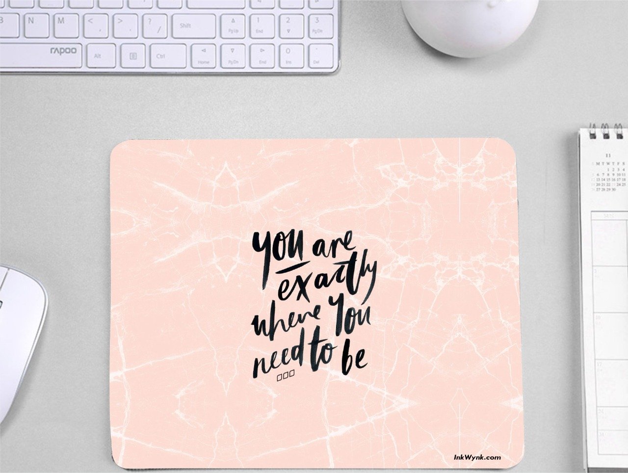 Beautiful Quotes Skid Proof Mouse Pad for Girl