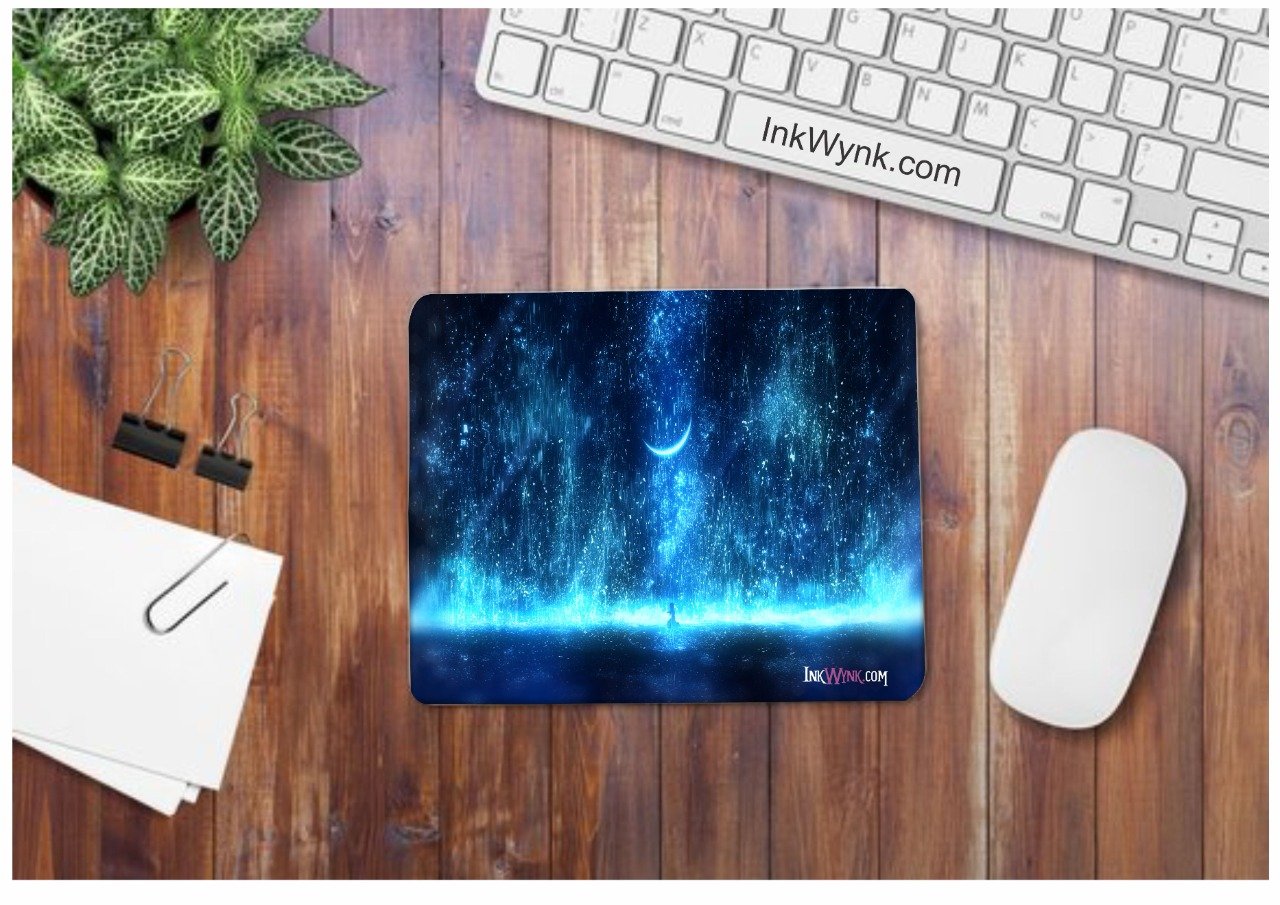 Blue Moon Rectangular Mouse Pad for Office