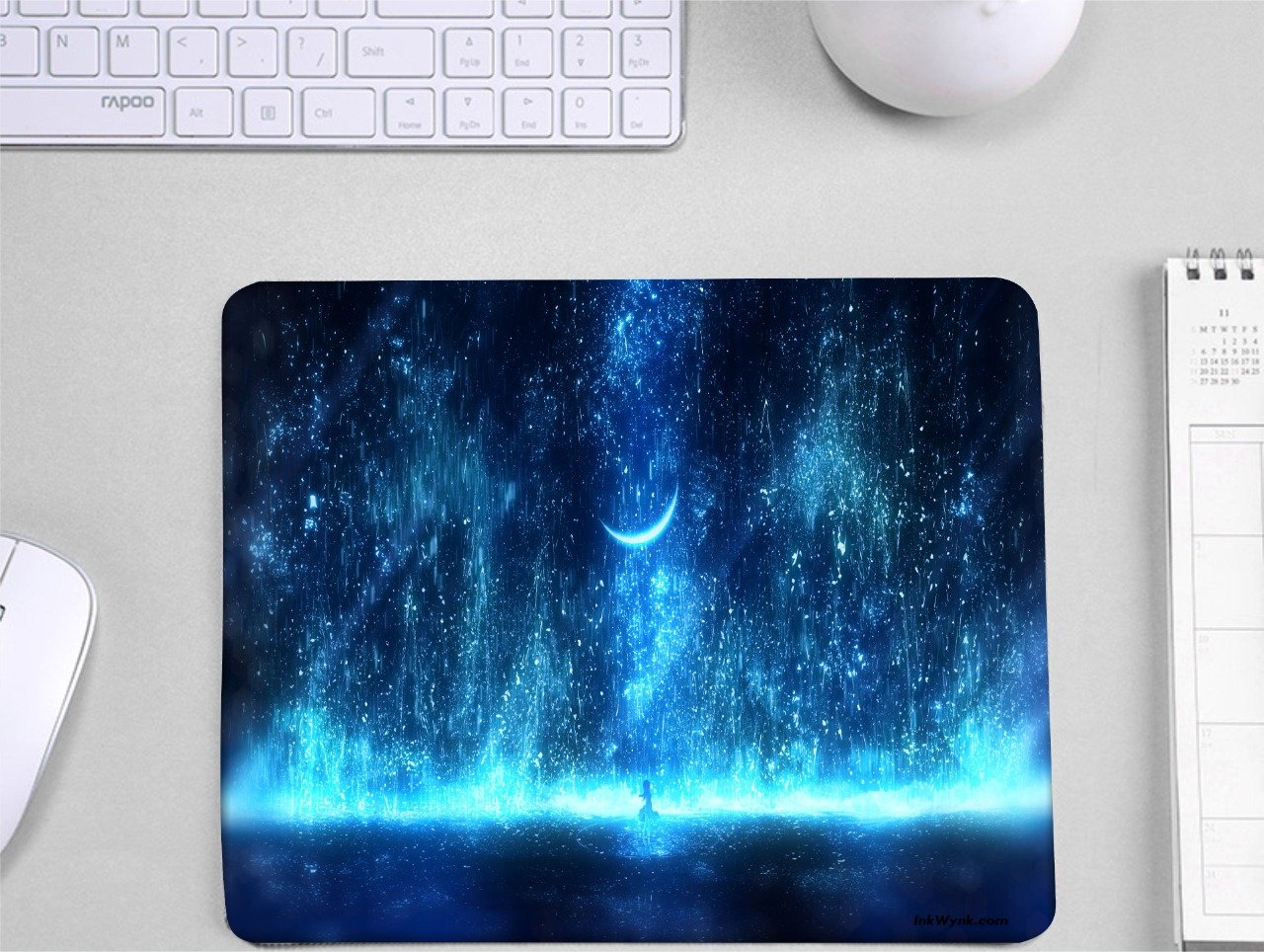 Blue Moon Rectangular Mouse Pad for Office