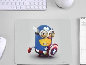 Caption America Minion Printed Mouse Pad for Computer