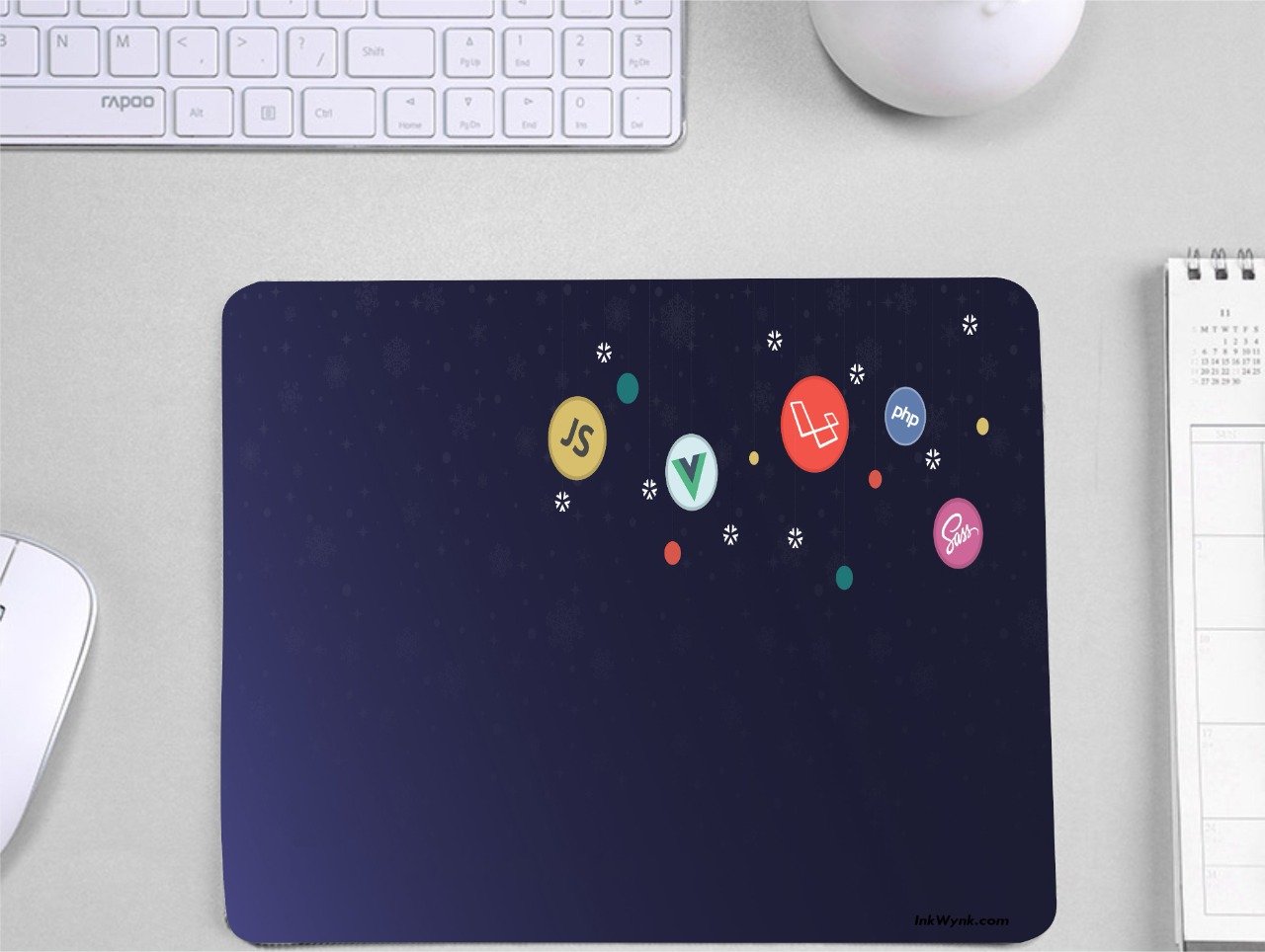 Coding Logo Printed Mouse Pad for Students