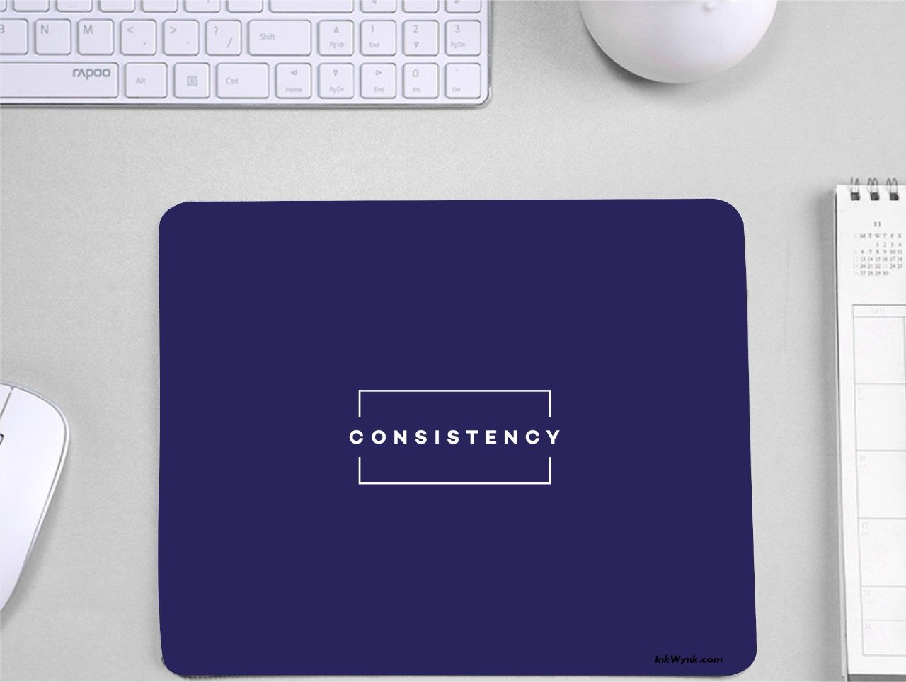 Consistency Textual Quote Mouse Pad For Gamers